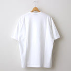 綿度詰天竺 製品プリント S/S Tシャツ #WHITE [HM-T103-051]
