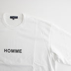 綿度詰天竺 製品プリント S/S Tシャツ #WHITE [HM-T103-051]