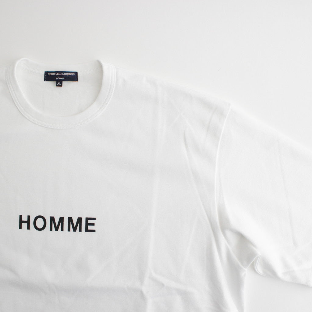 Cotton jersey product print S/ST shirt #WHITE [HM-T103-051]