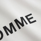 綿度詰天竺 製品プリント S/S Tシャツ #WHITE [HM-T103-051]