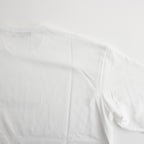 綿度詰天竺 製品プリント S/S Tシャツ #WHITE [HM-T103-051]