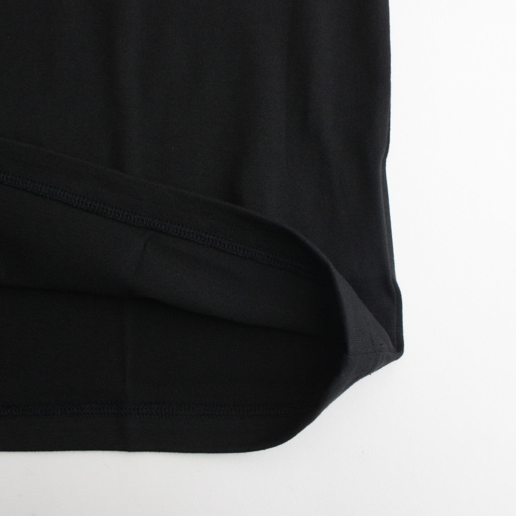 綿度詰天竺 製品プリント S/S Tシャツ #BLACK [HM-T103-051]