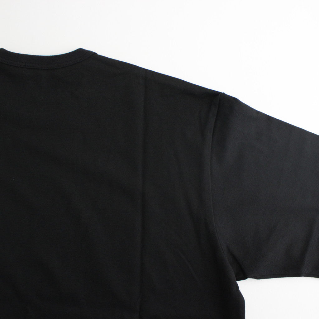 Cotton jersey product print S/ST shirt #BLACK [HM-T103-051]