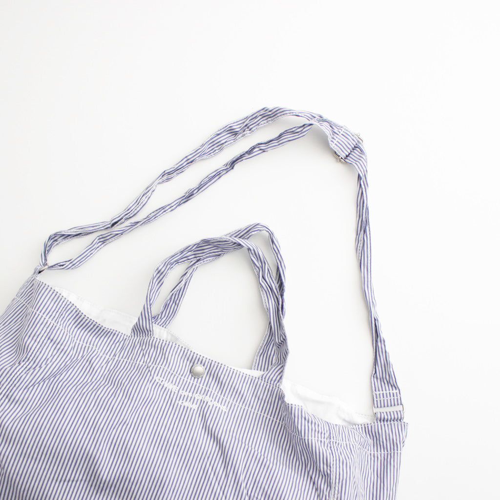 Cotton stripe product wash 2WAY bag #NAVY×WHITE [HM-K204-051]