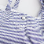 Cotton stripe product wash 2WAY bag #NAVY×WHITE [HM-K204-051]
