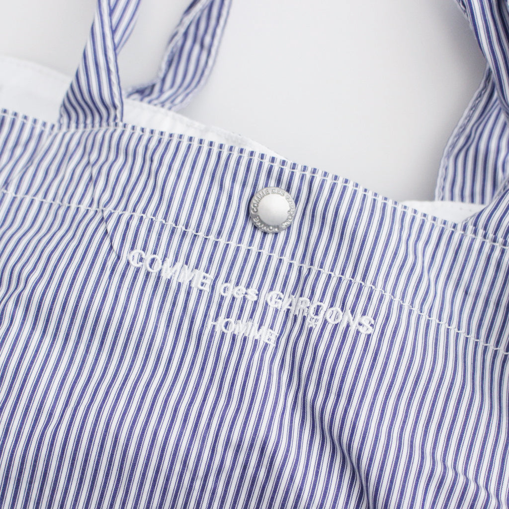 Cotton stripe product wash 2WAY bag #NAVY×WHITE [HM-K204-051]