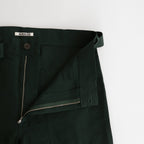 HIGH DENSITY FINX LINEN WEATHER PANTS #DARK GREEN [A24SP03LW]