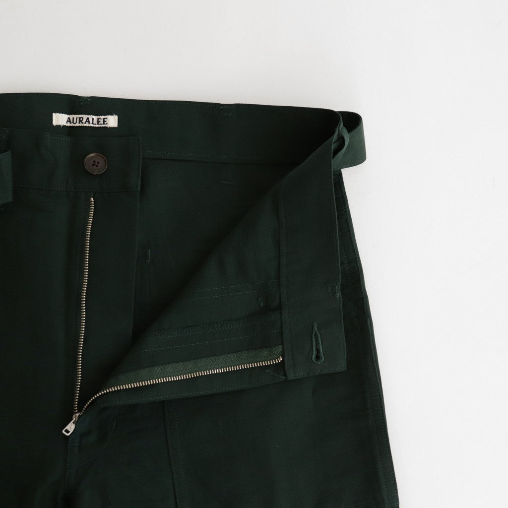HIGH DENSITY FINX LINEN WEATHER PANTS #DARK GREEN [A24SP03LW]
