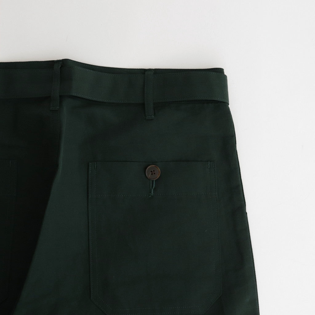 HIGH DENSITY FINX LINEN WEATHER PANTS #DARK GREEN [A24SP03LW]