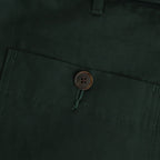 HIGH DENSITY FINX LINEN WEATHER PANTS #DARK GREEN [A24SP03LW]