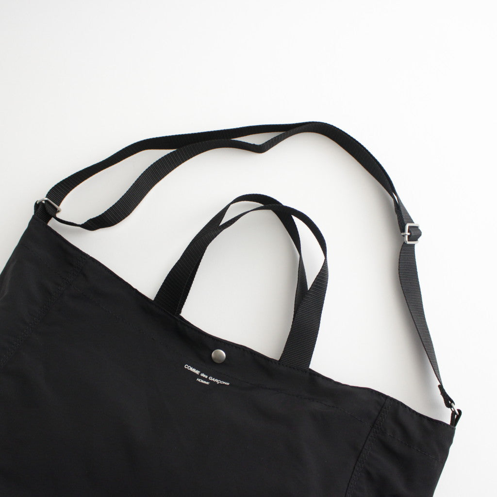 Cotton nylon grosgrain 2WAY bag #BLACK [HM-K292-051]