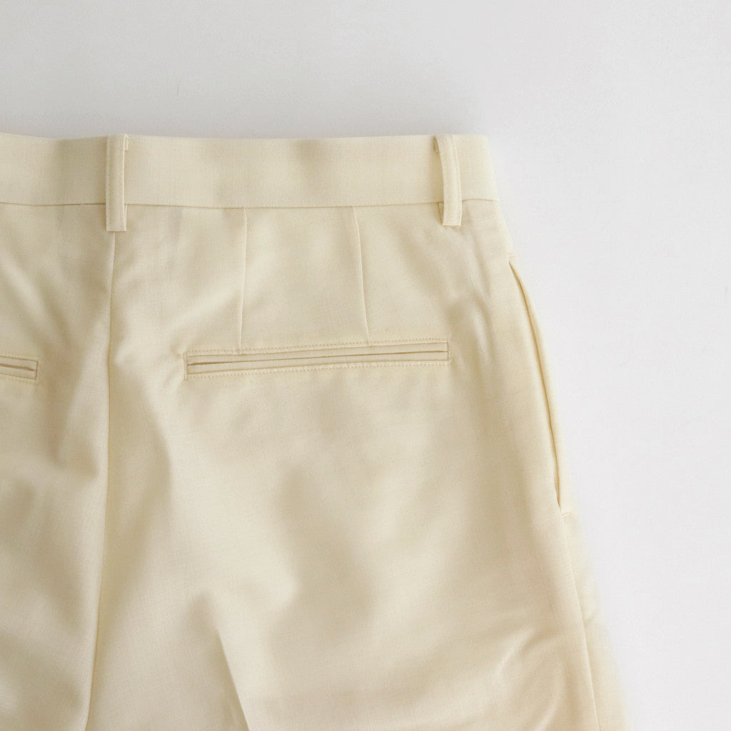 TROPICAL WOOL KID MOHAIR SLACKS #IVORY [A24SP05WM]