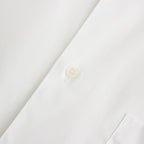 Cotton broadcloth S/S shirt #WHITE [HM-B103-051]