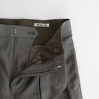 TROPICAL WOOL KID MOHAIR SLACKS #GRAY CHECK [A24SP05WM]