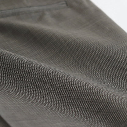 TROPICAL WOOL KID MOHAIR SLACKS #GRAY CHECK [A24SP05WM]