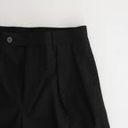 TROPICAL WOOL KID MOHAIR SLACKS #BLACK [A24SP05WM]