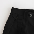 TROPICAL WOOL KID MOHAIR SLACKS #BLACK [A24SP05WM]