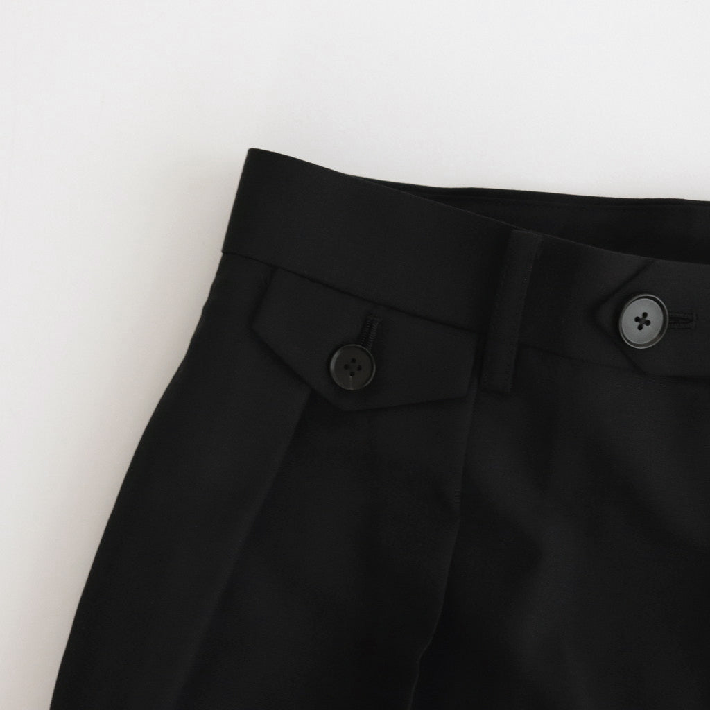 TROPICAL WOOL KID MOHAIR SLACKS #BLACK [A24SP05WM]