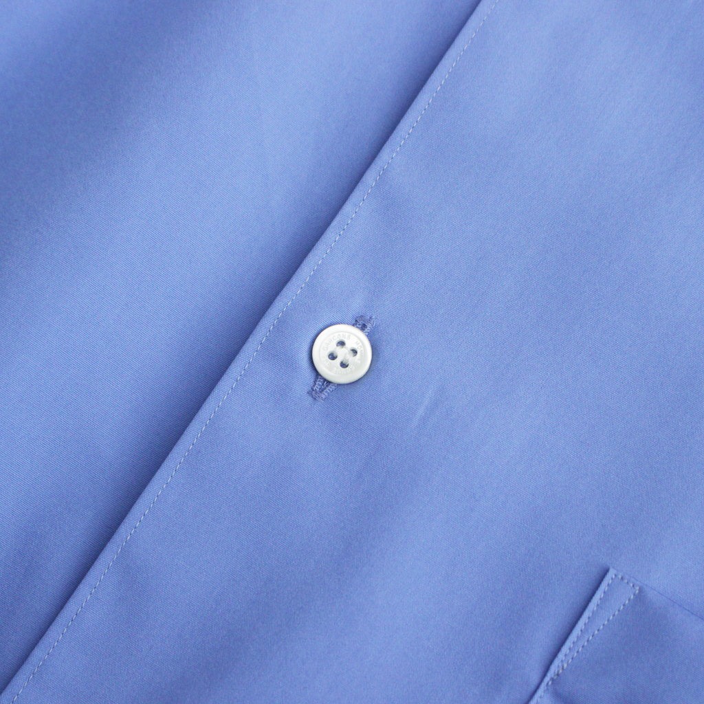 Cotton broadcloth S/S shirt #SAX [HM-B103-051]