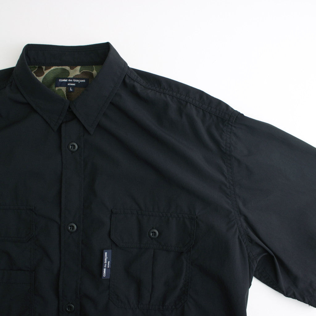 Nylon Typewriter S/S Shirt #BLACK [HM-B021-051]