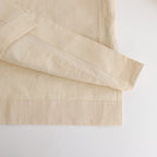 HIGH DENSITY FINX LINEN WEATHER SHIRT BLOUSON #ECRU [A24SS01LW]