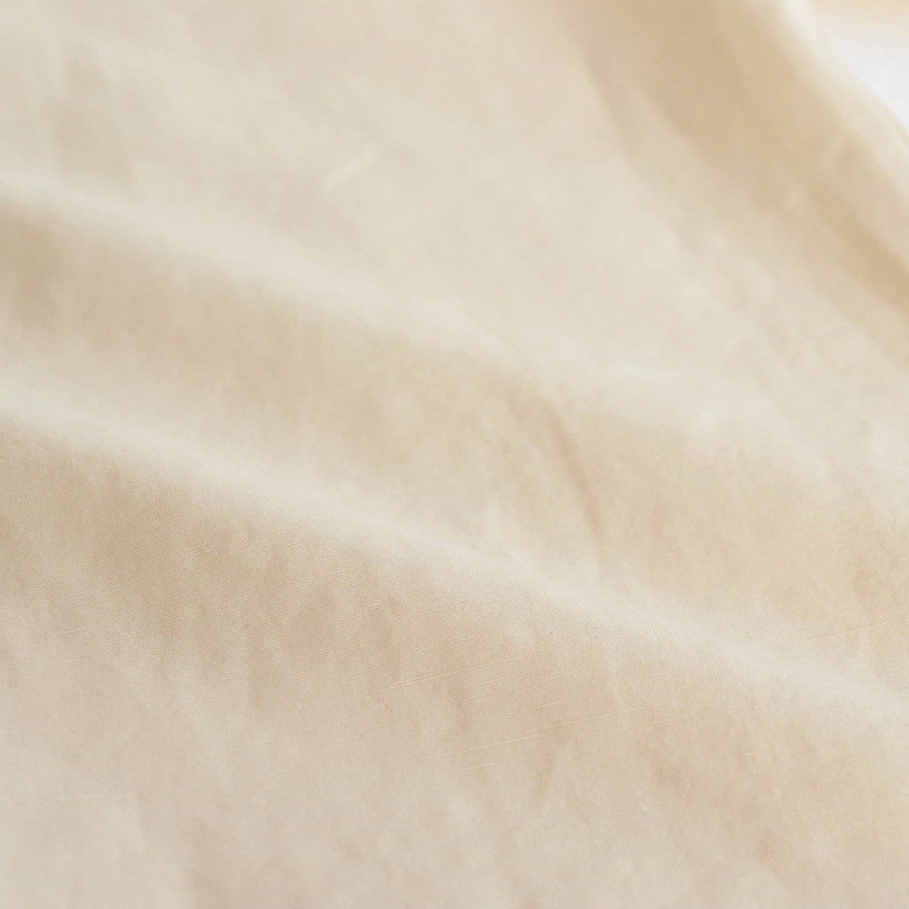 HIGH DENSITY FINX LINEN WEATHER SHIRT BLOUSON #ECRU [A24SS01LW]