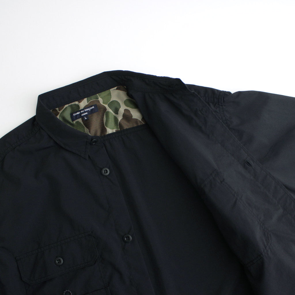 Nylon Typewriter S/S Shirt #BLACK [HM-B021-051]