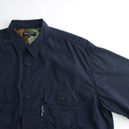 Nylon Typewriter S/S Shirt #NAVY [HM-B021-051]
