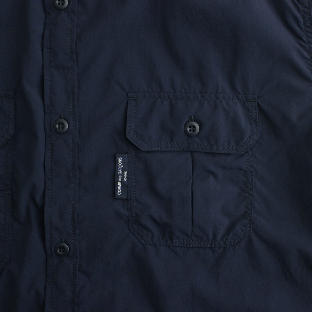 Nylon Typewriter S/S Shirt #NAVY [HM-B021-051]