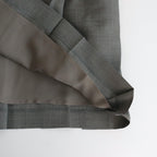 TROPICAL WOOL KID MOHAIR PLEATED SKIRT #GRAY CHECK [A24SS06WM]