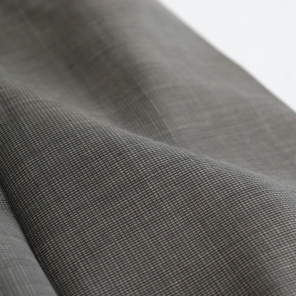 TROPICAL WOOL KID MOHAIR PLEATED SKIRT #GRAY CHECK [A24SS06WM]