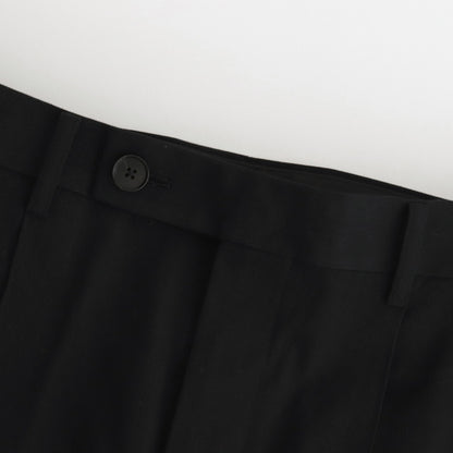 LIGHT WOOL MAX GABARDINE SLACKS #TOP BLACK [A24SP05MG]