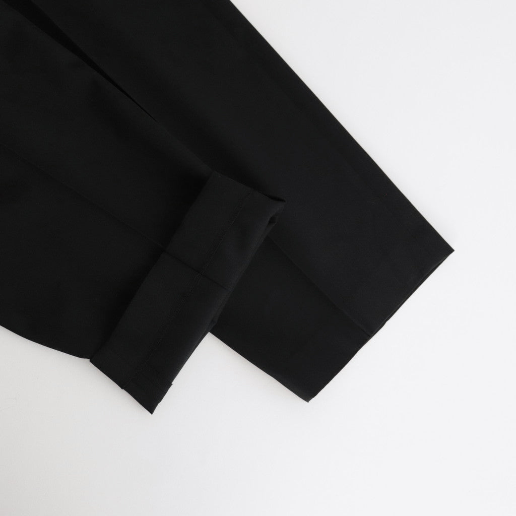 LIGHT WOOL MAX GABARDINE SLACKS #TOP BLACK [A24SP05MG]