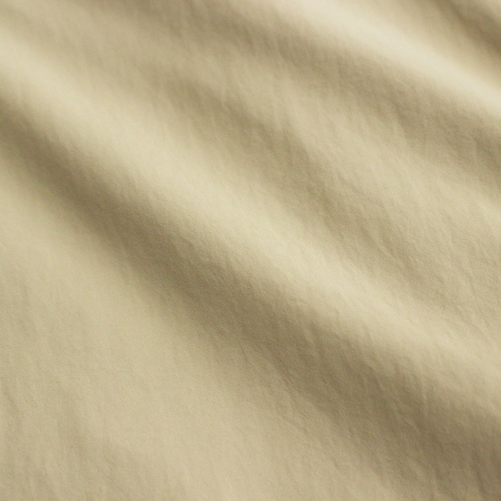 Nylon Typewriter S/S Shirt #BEIGE [HM-B021-051]