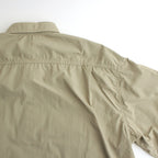 Nylon Typewriter S/S Shirt #BEIGE [HM-B021-051]