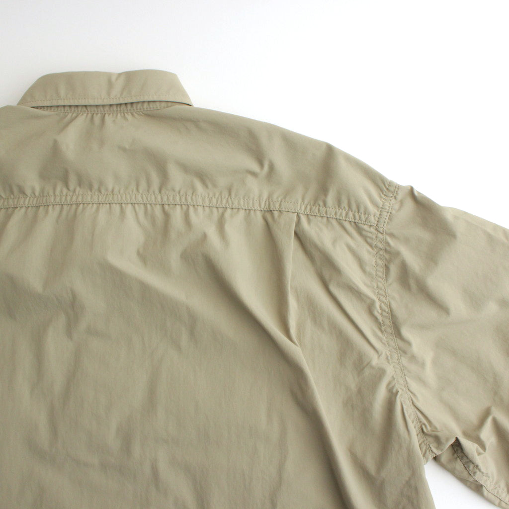 Nylon Typewriter S/S Shirt #BEIGE [HM-B021-051]