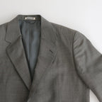 TROPICAL WOOL KID MOHAIR JACKET #GRAY CHECK [A24SJ04WM]