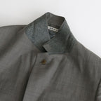TROPICAL WOOL KID MOHAIR JACKET #GRAY CHECK [A24SJ04WM]