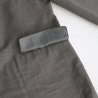 TROPICAL WOOL KID MOHAIR JACKET #GRAY CHECK [A24SJ04WM]