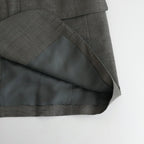 TROPICAL WOOL KID MOHAIR JACKET #GRAY CHECK [A24SJ04WM]