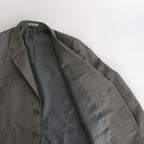 TROPICAL WOOL KID MOHAIR JACKET #GRAY CHECK [A24SJ04WM]