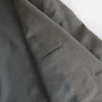 TROPICAL WOOL KID MOHAIR JACKET #GRAY CHECK [A24SJ04WM]