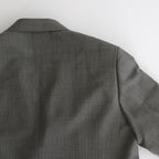 TROPICAL WOOL KID MOHAIR JACKET #GRAY CHECK [A24SJ04WM]