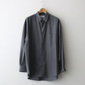 Fine Wool Tropical Oversized Regular Collar Shirt #GRAY [GM241-50040]