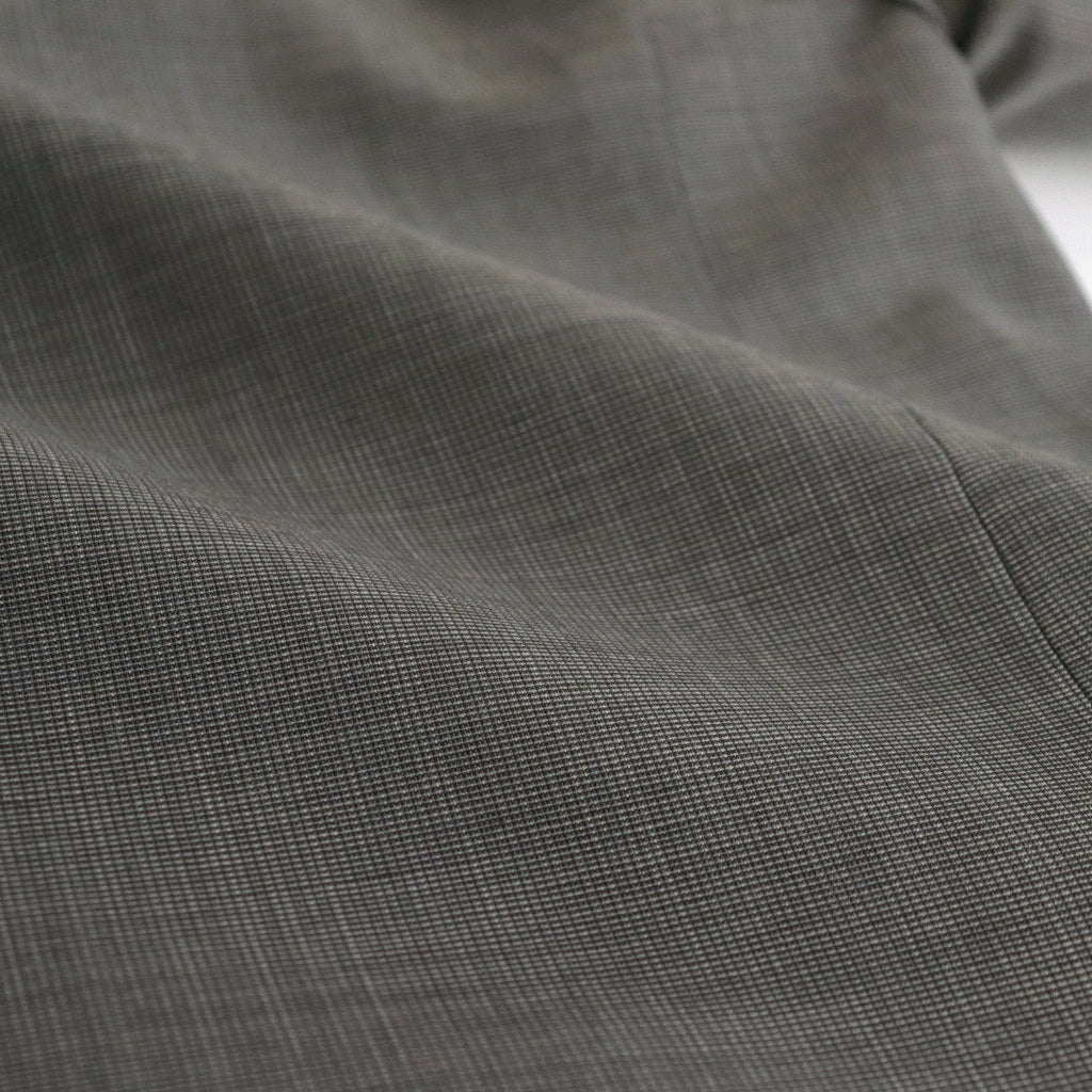 TROPICAL WOOL KID MOHAIR JACKET #GRAY CHECK [A24SJ04WM]