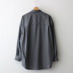 Fine Wool Tropical Oversized Regular Collar Shirt #GRAY [GM241-50040]