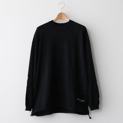 Worsted polyester jersey sweater #BLACK [HN-N001-051]