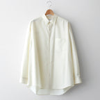 Fine Wool Tropical Oversized Regular Collar Shirt #KINARI [GM241-50040]