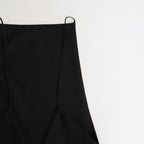 TROPICAL WOOL KID MOHAIR DRESS #BLACK [A24SD07WM]