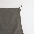 TROPICAL WOOL KID MOHAIR DRESS #GRAY CHECK [A24SD07WM]